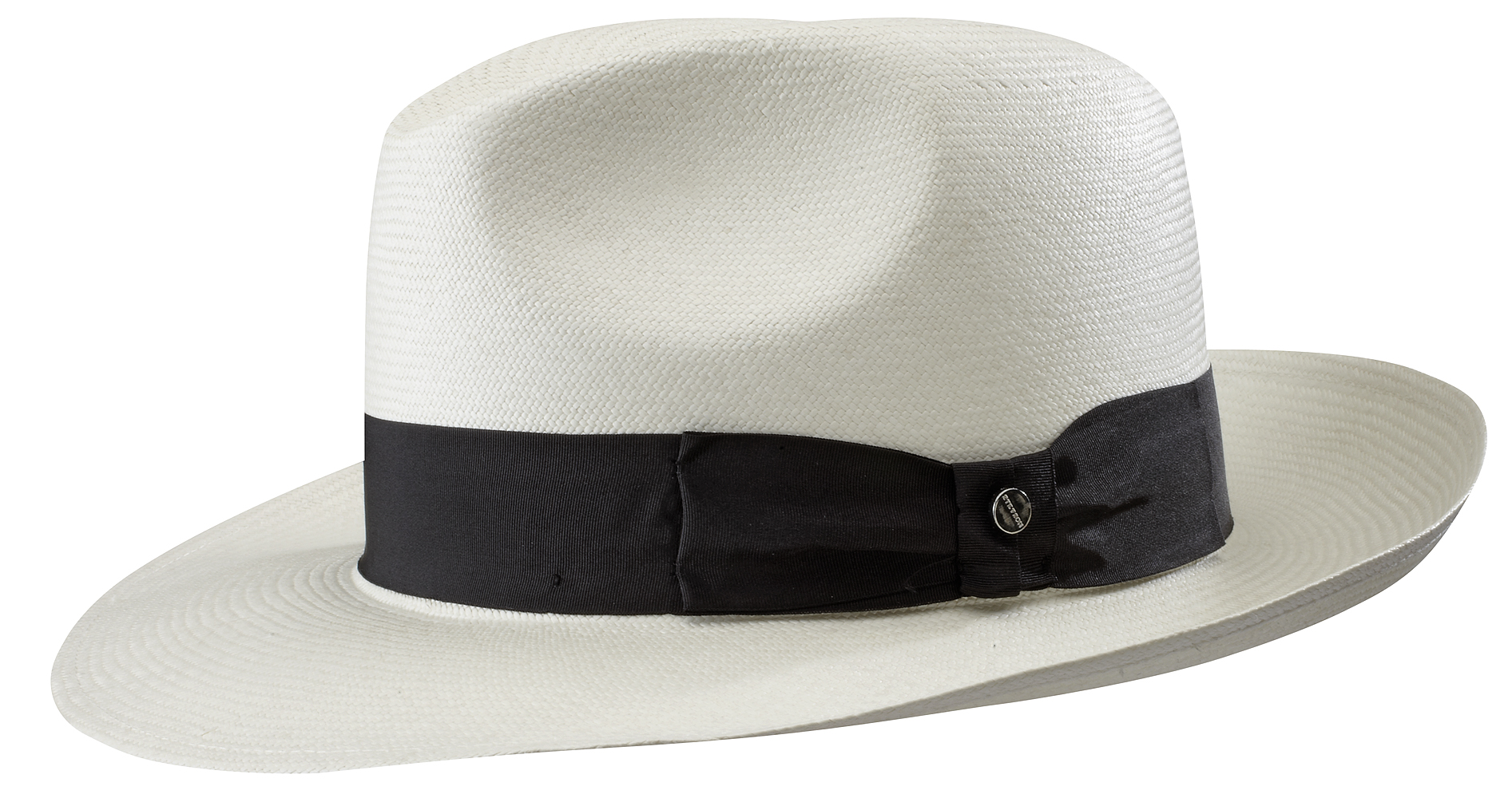 Panama hoed van stetson in gebleekt stro, outdoor stijl