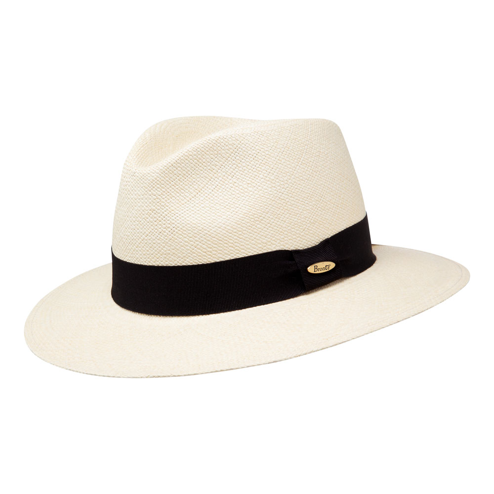Bronte-Luc-Panama fedora hoed in naturel kleur